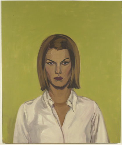 Jeune femme à la chemise blanche (RR citron vert)