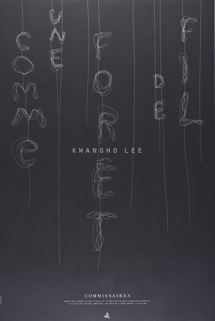 Affiche « Comme une forêt de fil. Kwangho Lee »