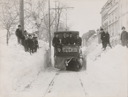 Tramway chasse-neige, rue D'Auteuil, Québec