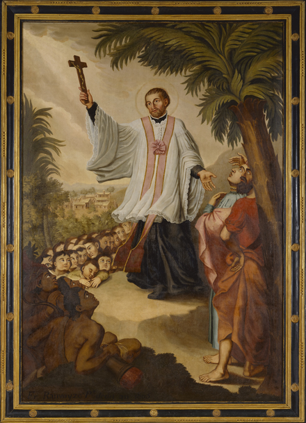 Saint François Xavier prêchant aux Indes