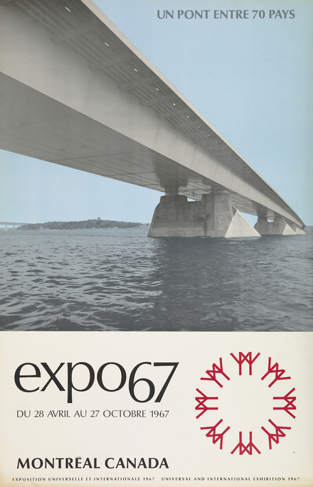 Affiche « Expo 67. Un pont entre 70 pays »